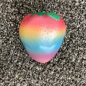 Rainbow strawberry squishy